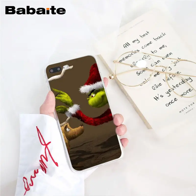 Babaite How the Green ofMonster Grinch палантин чехол для телефона с рождественским рисунком для iphone 11 Pro 11Pro Max X XS MAX 6 6S 7 8Plus 5 5S XR