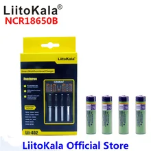 4 шт. liitokala 3.7 В 3400 мАч 18650 Li-Ion Перезаряжаемые Батарея (NO печатной платы) + lii-402 USB 26650 18650 AAA AA Smart Зарядное устройство