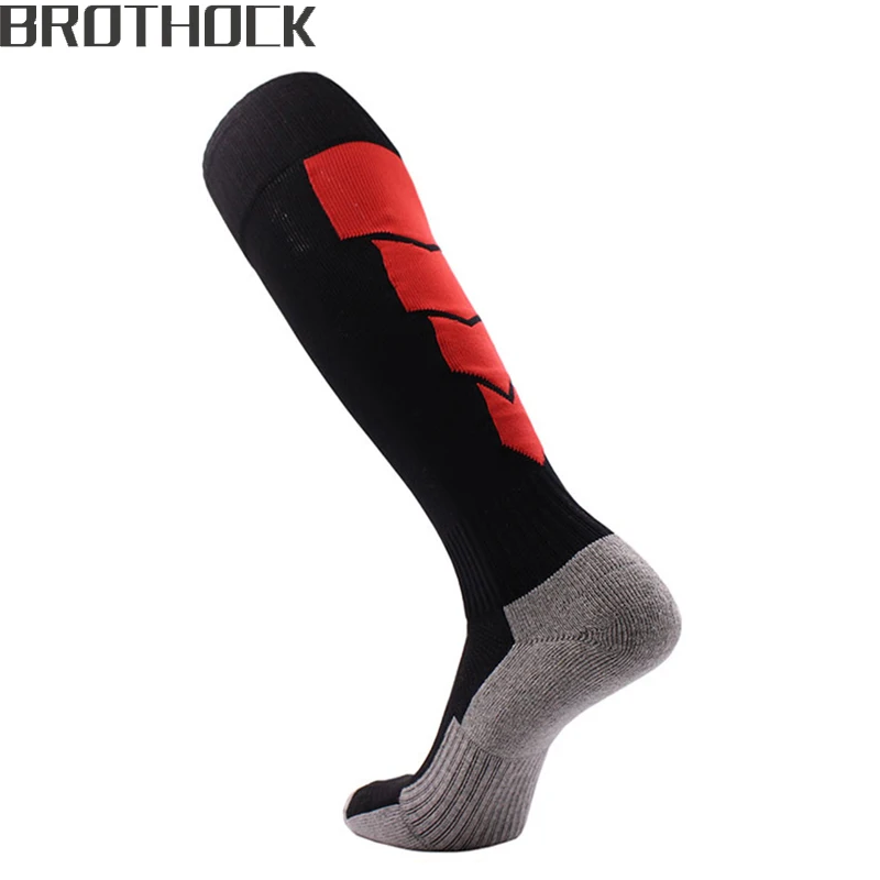 Brothock футбольные носки детские хлопковые для футбола чулки полосатые нейлоновые