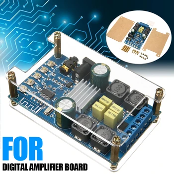 

1pc Digital Amplifier Board DC4.5-27V 50W*2 bluetooth Digital Amplifier Board Module 2 Channel Amplifier Board without Sound