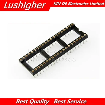 

5pcs DIP-40 Round Hole 40 Pins 2.54MM DIP DIP40 IC Sockets Adaptor Solder IC Connector DIP40