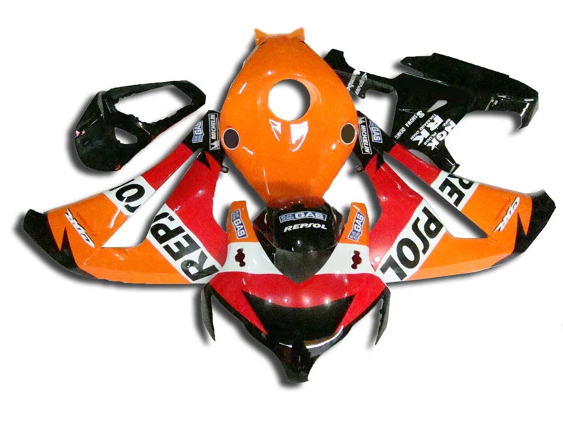 Dor-Repsol For 08-11 CBR 1000RR 1000 RR 08 09 10 11 CBR1000 Orange red CBR1000RR 2008 2009 2010 2011 Fairing | Автомобили и