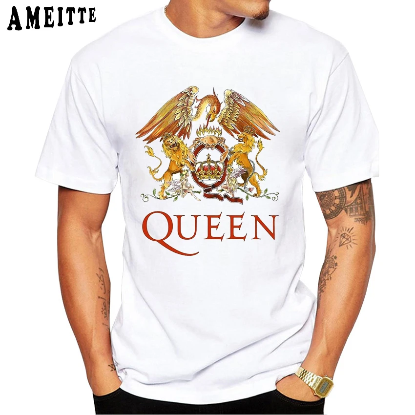 Футболка Freddie Mercury The queen Band Art Мужская Хип Хоп Ретро Рок хипстерская футболка