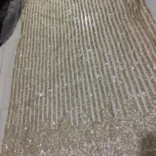 Золотой высококачественный французский тюль, кружевная ткань, африканская блестящая сетка, блестящая ткань для женщин, свадебное платье BZL-95125