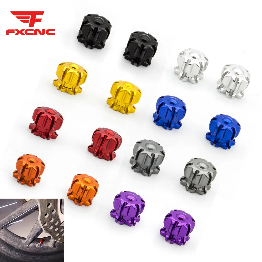

4pcs Aluminum Motorcycle Tyre Air Wheel Valve Stem Caps Dust Cap Cover For Honda Yamaha Kawasaki Ducati Suzuki KTM BMW Aprilia