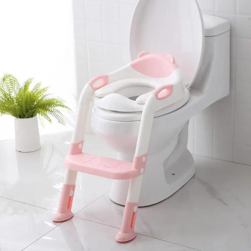 

Folding Baby Potty Infant Kids Toilet Training Seat with Adjustable Ladder Portable Urinal Potty Training Seats for Children