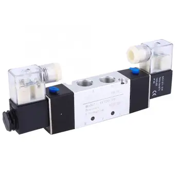 

4V320-10 3/8" Inlet Outlet 1/4" Exhaust Solenoid Air Valve 2 Position 5 Port