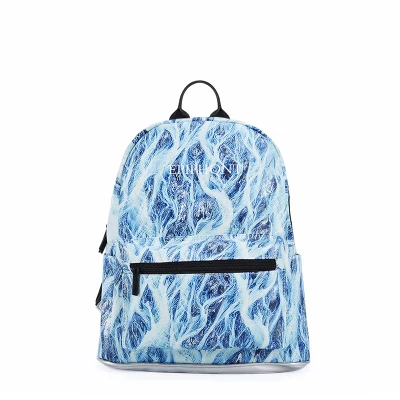 Брендовая модная Высококачественная женская сумка-рюкзак из искусственной кожи с принтом через плечо школьная сумка для девочек - Цвет: Blue