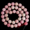 Perles de pierre rondes en Rhodonite rouge naturelle, taille au choix 15.5 pouces, 4,6,8,10,12mm ► Photo 3/6