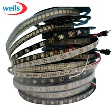 1 м/4 м/5 м смарт-пикселей WS2812B светодиодный светильник 30/60/144 светодиодов/m WS2812 IC WS2812 светодиодные ленты черный/белый печатных плат IP30/IP65/IP67 5V Светодиодные полосы