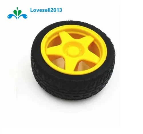 

1PCS Smart Car Robot Wheel Module Small Plastic Wheels For Arduino 65x26mm