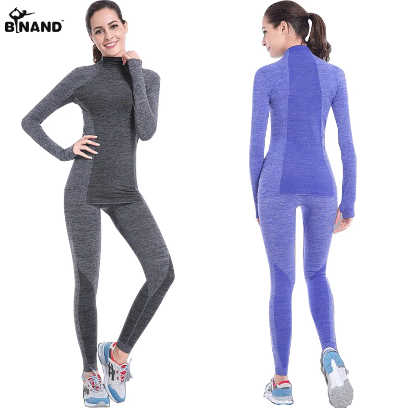 Prix pour Binand nouvelles femmes de yoga ensembles remise en forme sport costumes manches longues yoga chemises de course gym yoga top et élastique mince pantalon 1 set Prix pour Binand nouvelles femmes de yoga ensembles remise en forme sport costumes manches longues yoga chemises de course gym yoga top et élastique mince pantalon 1 set