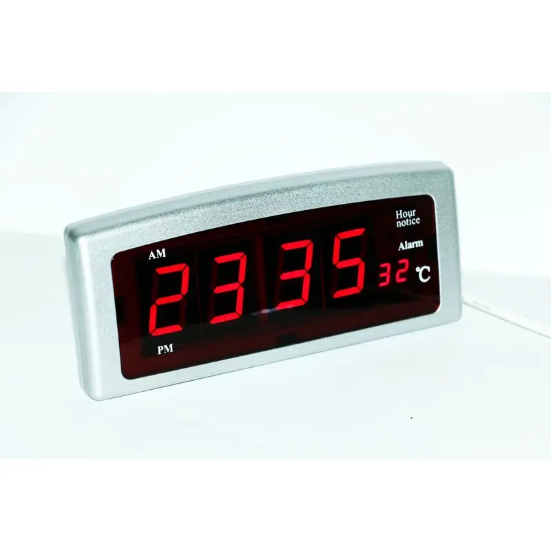  Digital Clock LED Electronic Desk Alarm Clock with Temperature Display for Home Office Decorative M
