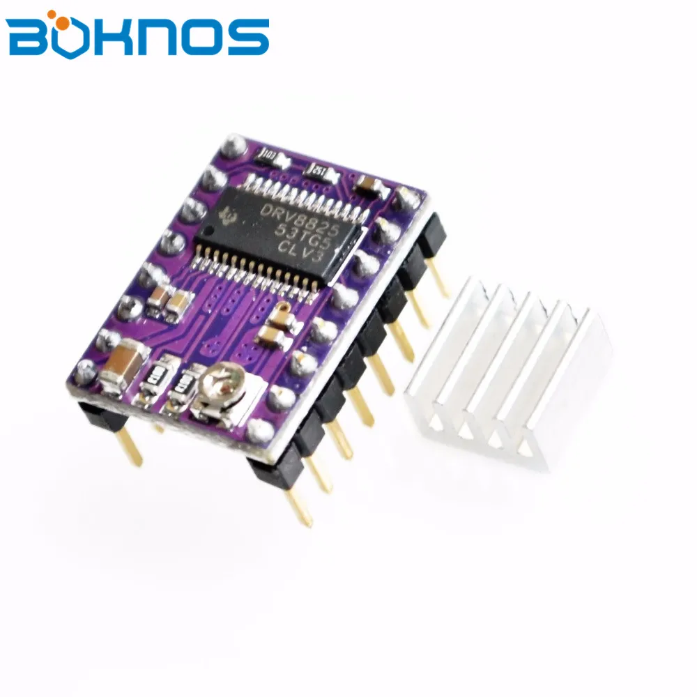 

DRV8825 Stepper Motor Driver With Heat sink For 3D Printer Stepstick Reprap 4 PCB Board Replace A4988 3D Printer Parts Ramps 1.4