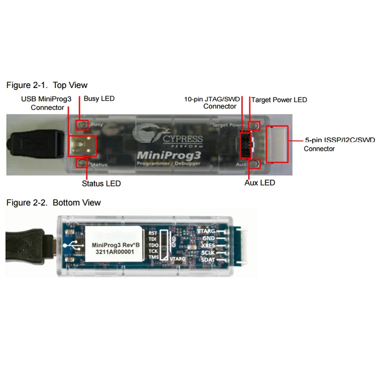 CY8CKIT 002 PSoC MiniProg3 оригинальный MCU|Хранилища для электроники| |