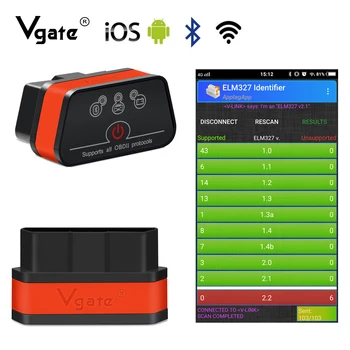 

Vgate iCar2 ELM 327 OBD OBD2 scanner Wifi/Bluetooth car Diagnostics odb2 elm327 2.1 wifi OBDII code reader easy diag promotion