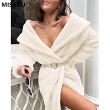 MISAUU Pink Elegant Open Front Faux Fur Teddy Coat Winter Women Coats Outerwear abrigos mujer invierno 2018 casaco feminino MISAUU Pink Elegant Open Front Faux Fur Teddy Coat Winter Women Coats Outerwear abrigos mujer invierno 2018 casaco feminino