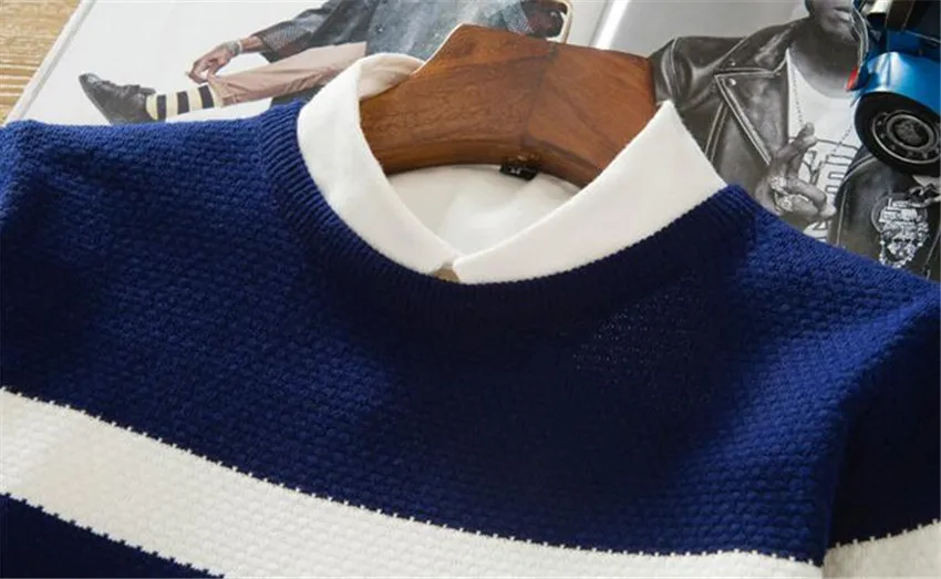 Осень Для мужчин новый Повседневное диких шею длинным рукавом Для мужчин s свитер Мода High Street Jogger спортивной хлопка Для мужчин свитера