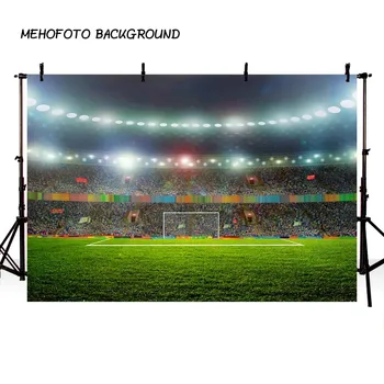 

MEHOFOTO Football Field Sports Photography Backdrop Spotlight Stadium Photo Background Birthday Photo Booth Backdrop 119