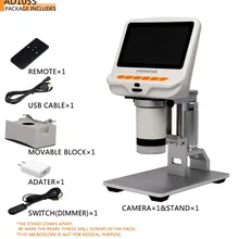 Andonstar AD105S цифровой микроскоп 4,3 дюймов встроенный дисплей слайды ткани наблюдение подарок для детей ботанические клетки