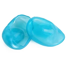 1 пара Pro Салон Очистить Силиконовые уха Обложка краска для волос щит Защита Инструмент окраски волос синий Styling парикмахерские принадлежности