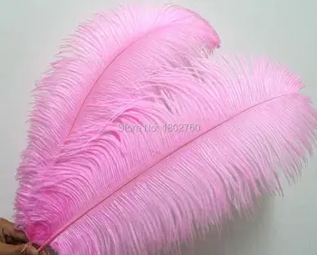

Manufacturers sell 100 pcs high quality pink ostrich feathers 24-26 inch 60-65 cm Wedding decoration