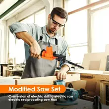 Бытовая портативная сабельная пила для резки металла и дерева, инструмент для резки, электрическая дрель, аксессуары для электроинструмента