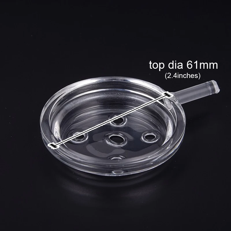 

20pcs/package hookah glass coal tray glass bowl glass plate for hookah accessories shisha narguile lid hookah bowl