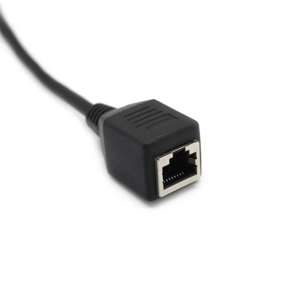 VGA удлинитель штекер к локальной сети Cat5 Cat5e RJ45 Ethernet Женский Кабель-адаптер компьютер/HDTV/ноутбук/проектор в аудио-видео кабель черный