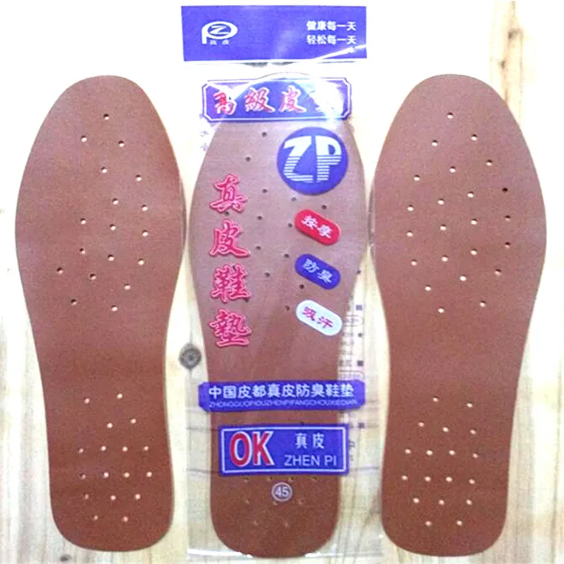 

Genuine leather insole absorb sweat breathable soft anti-odor casual shoe Pads Insoles Cushion for men or women 2mm thick