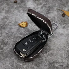 Ключница для мужчин ретро многофункциональный домашний брелок для ключей женский брелок для мужчин и женщин из натуральной кожи держатели ключей от автомобиля