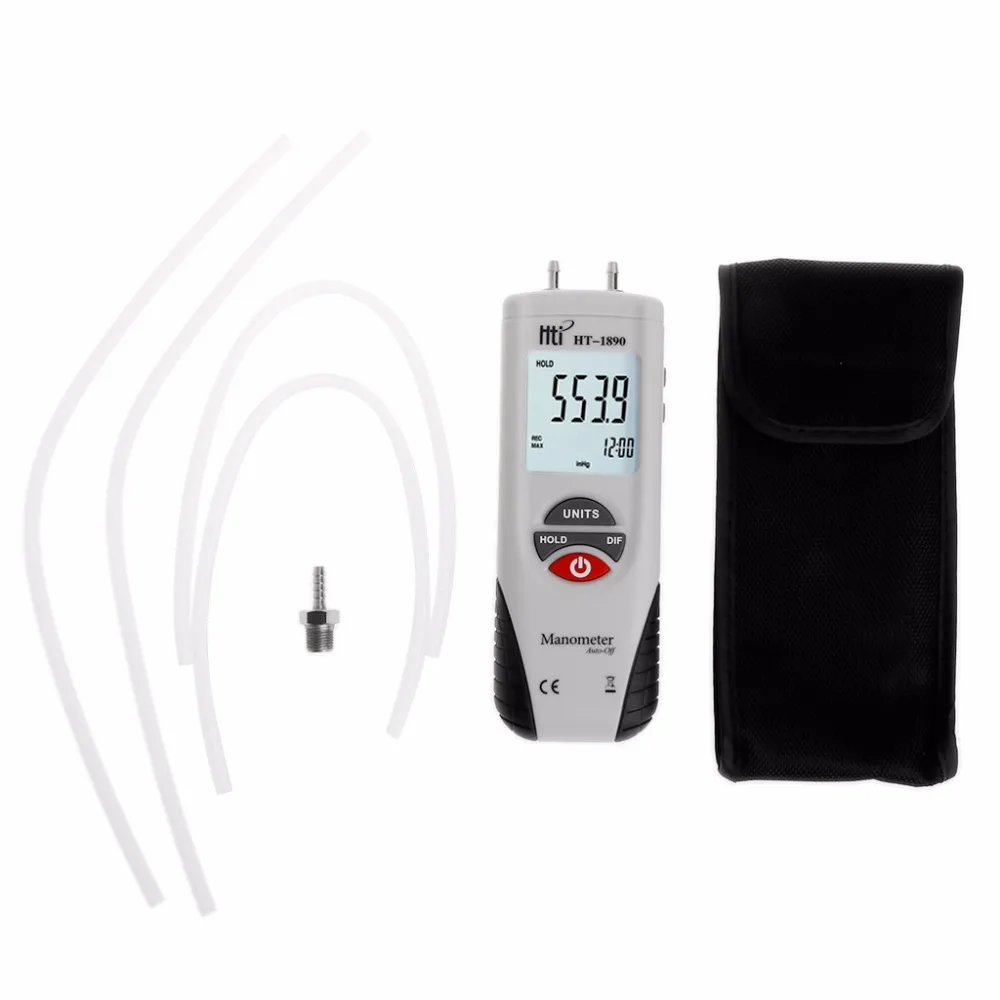 

HT-1890 Digital Manometer Air Pressure Meter Pressure Gauges Differential Gauge Hot New