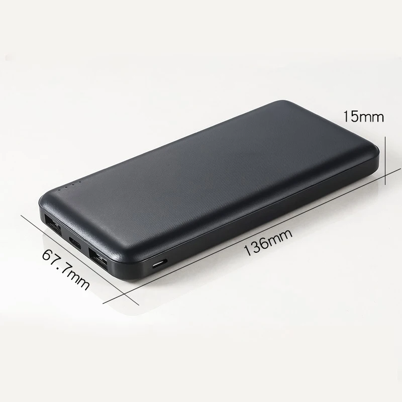 10000 mAh 2 USB power Bank Быстрая зарядка 10000 mAh power bank для Xiaomi Mi портативное зарядное устройство типа C PD внешний аккумулятор