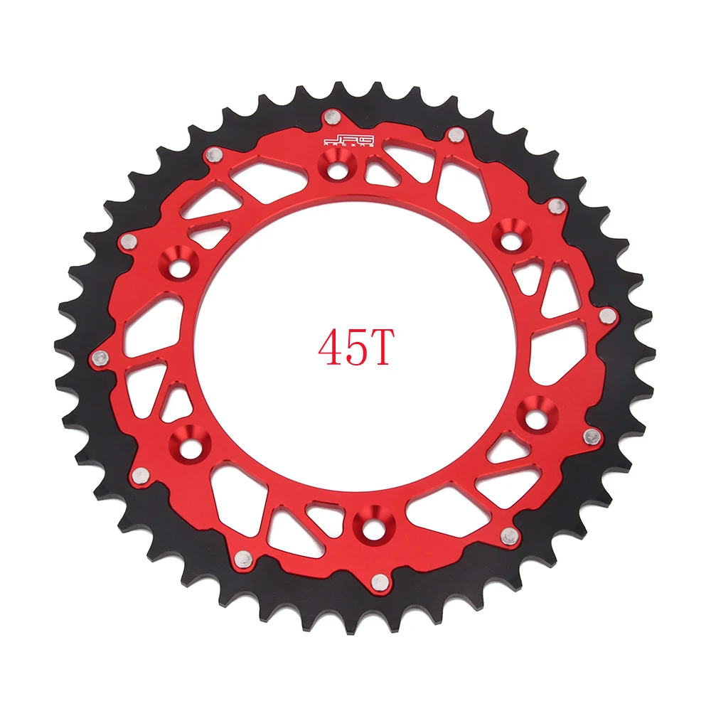 Мотоцикл 45, 47, 48, 49, 50, 51, 52, туфли с ЧПУ заднее зубчатое колесо для цепи для HONDA CR125R CR250R CR500R CRF XR250R XR400R XR600R XR650R - Цвет: 45T