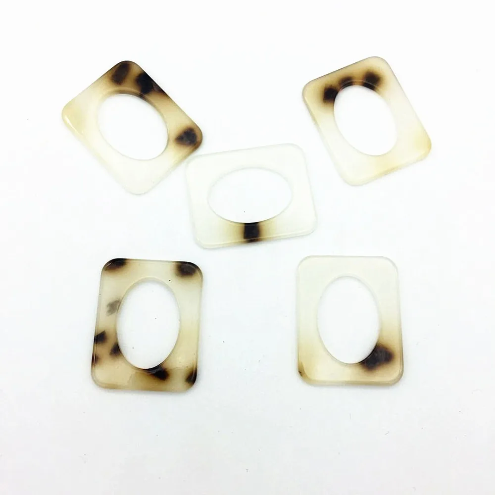 

DIY Rectangular Acrylic jewelry Accessories Wholesale jewelry making Hand made Jewellery Bisuteria para hacer joyas cabochon