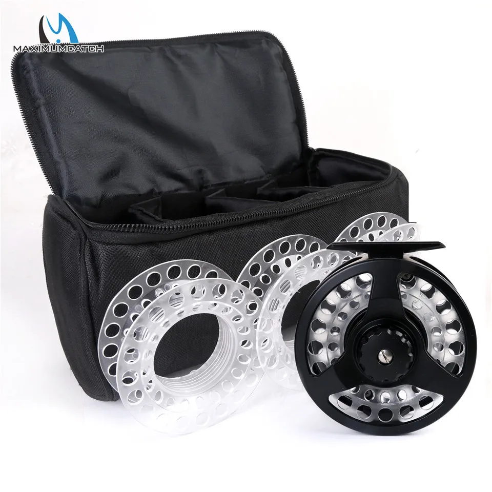 Clearance  Maximumcatch Fly Reel Combo Cassette Fly Fishing Reel With 3 Extra Cassette Spools