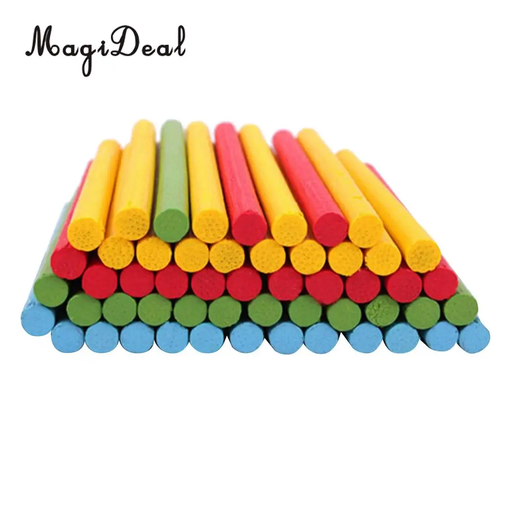 MagiDeal 1Set Colorful Wooden Craft Model Making Counting Sticks for Preschool Kindergarten Education Kids Baby Math Toy