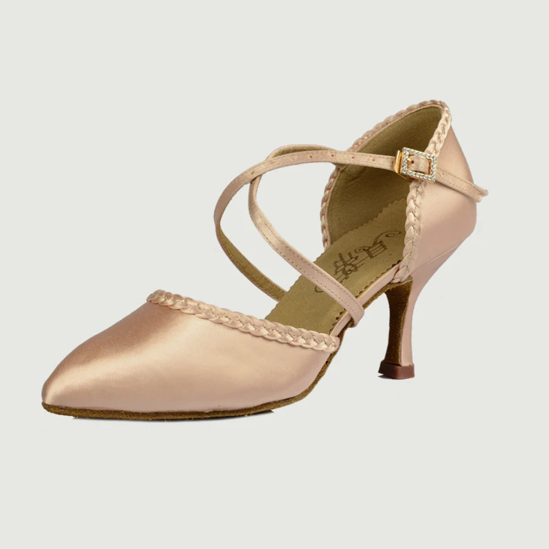 20161210_091520_013Ballroom Dancing Shoes Fitness Breathable Ladies Aerobics Shoes Adult Sports Closed Toe Brown Modern Women Social Square dance Sneakers Discounts