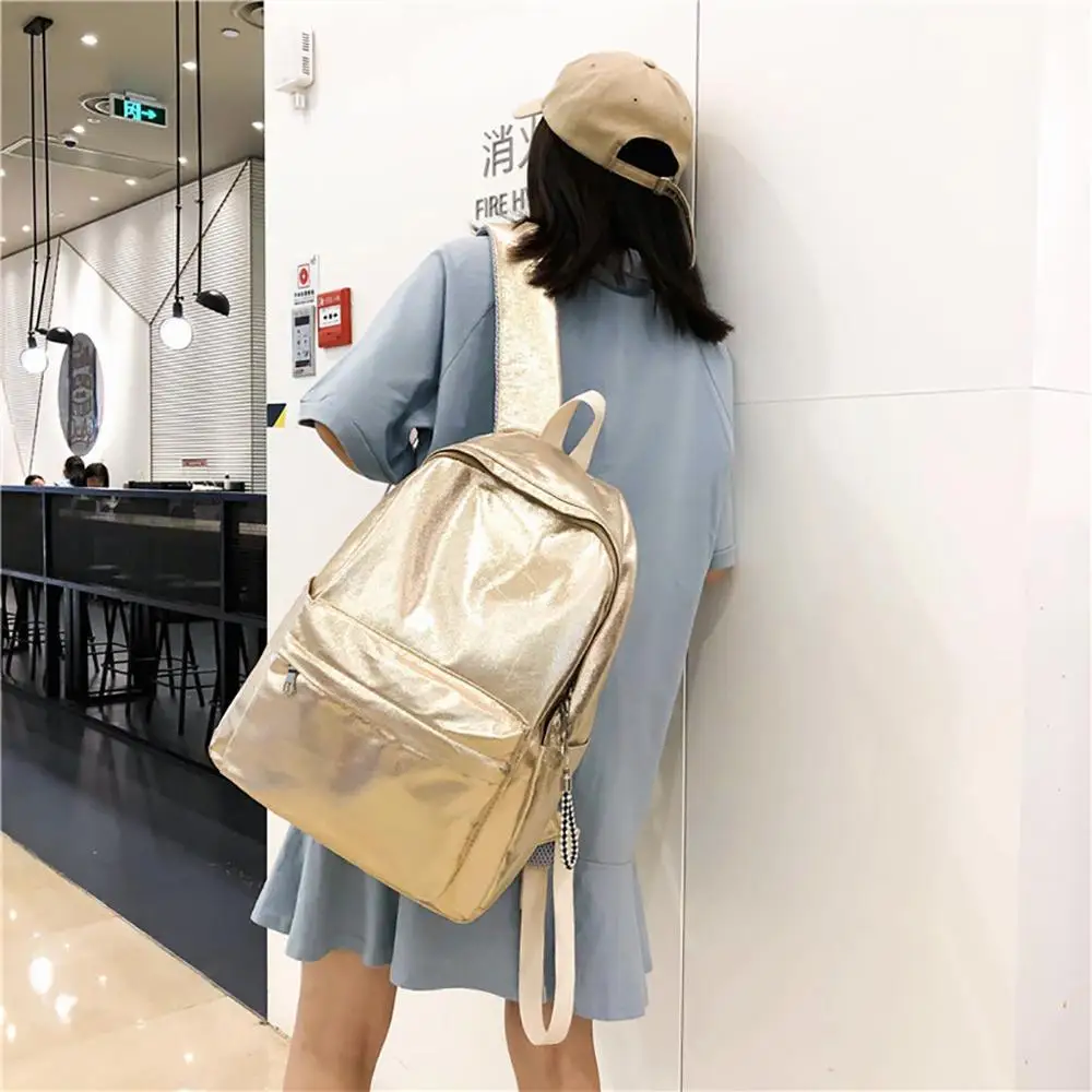 

Backpack schoolbags 2019 Fashion Women Campus Solid Color Capacity Student Backpack Travel High capacity Couple Bag mochila