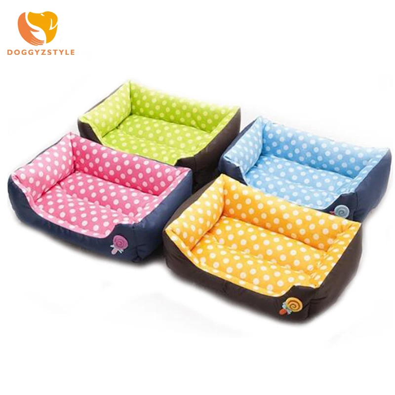 

Waterproof Lollipop Print Rectangle Dog Bed Chihuahua Surface Pet Kennel Mat Colorful Wave Point Soft Pet Sofa DOGGYZSTYLE