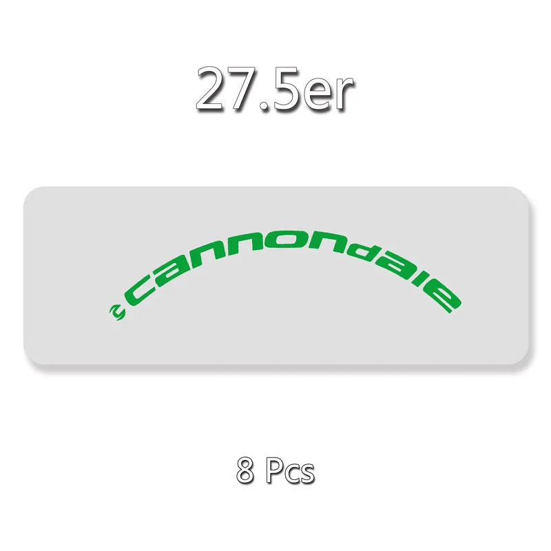 Велосипедные накладки 17 наклеек MTB два колеса Набор наклеек для 26er 27,5 er 29er дюймов Cannondal E Racing велосипедные наклейки - Цвет: 27.5er Fluo Green