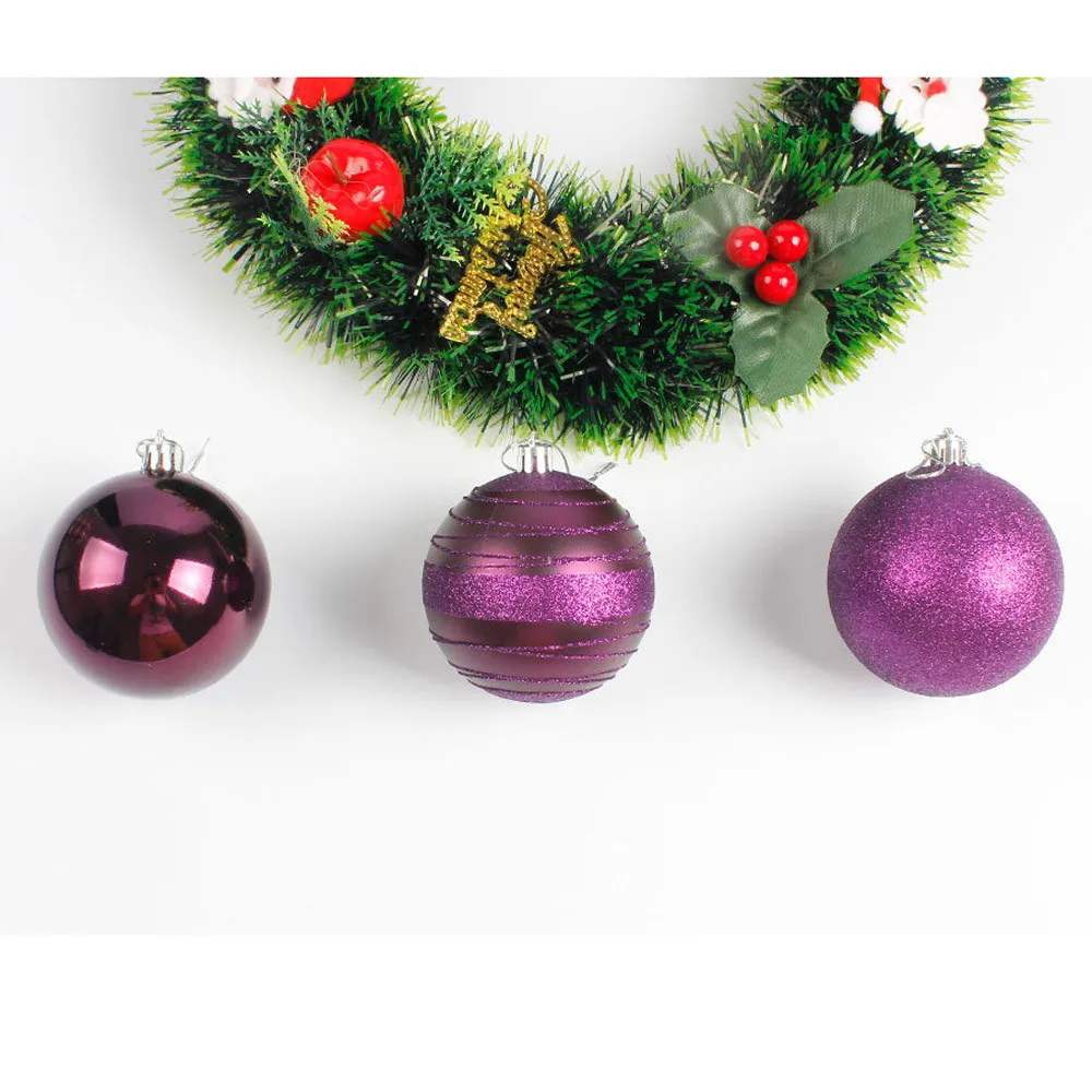 12 шт. круглый шар для рождественской елки ПВХ boule de noel pour sapin вечерние декоративные украшения шар-безделушка Висячие свадебные украшения