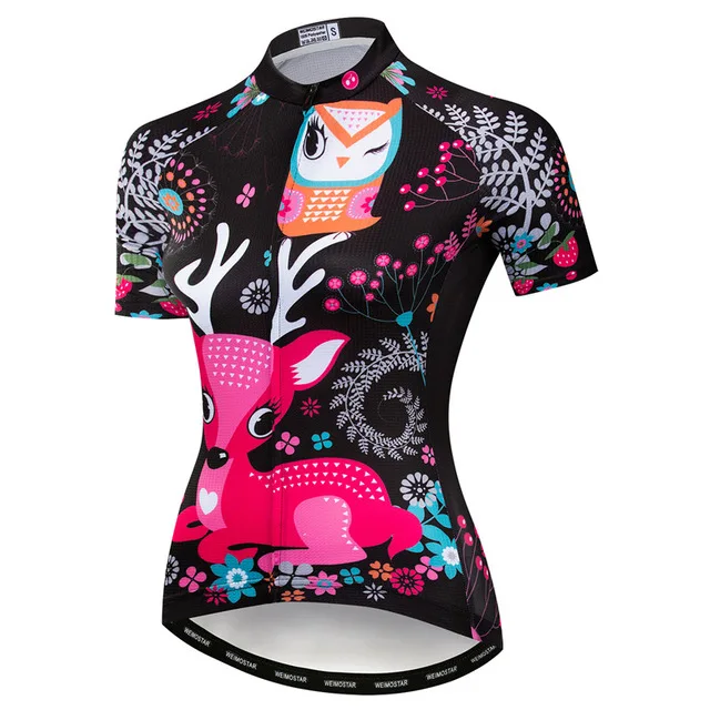 Женская футболка для велоспорта с котами, майка для велоспорта, топ для горного велосипеда, Майо Pro Team, летняя футболка для гонок, горного спорта, дышащая, розовая - Цвет: 3