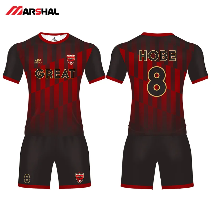 Customized kids football jerseys shirt maker design any logo with
