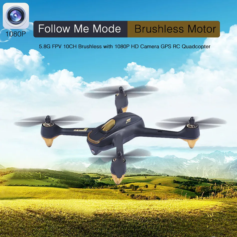 Hubsan H501S X4 5 8G FPV Дрон 10CH 1080P HD камера Квадрокоптер 6-осевой гироскоп GPS