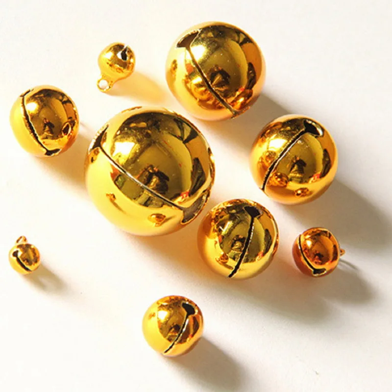 20pcs/lot Fashion Small Jingle Bell Gold Plated Beautiful Christmas