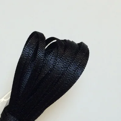 1 шт. = 5 м разные цвета Супер Тонкая шелковая лента 2 мм лента для blyth куклы аксессуары ручной работы DIY Кукла Одежда Материал - Цвет: black
