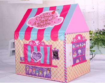 

Hot Selling Little Girls' Pink Tent,Kids tent,CZJ-002 Kids Four corner house game tent,Cartoon tent,Princess House Tent