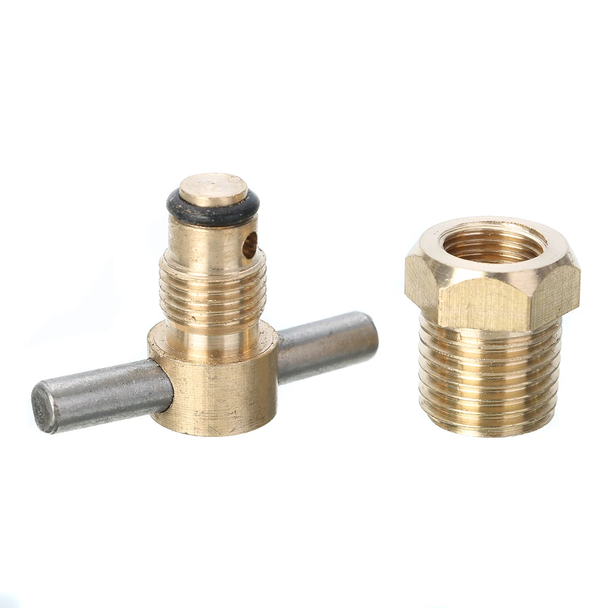 1/4 Inch NPT Brass Drain Valve Air Compressor Drain Valve 12mm Dia For Air Compressor Tank