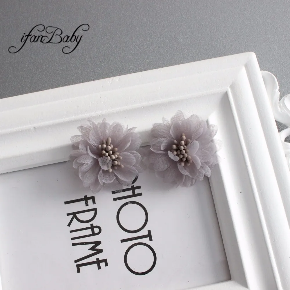 Chic Organza fabric flower 4